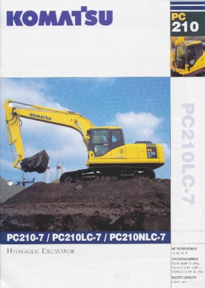 क्रॉलर एक्सकेवेटर Komatsu PC210NLC-7