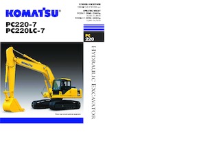 क्रॉलर एक्सकेवेटर Komatsu PC220-7
