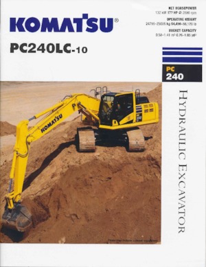 क्रॉलर एक्सकेवेटर Komatsu PC240LC-10