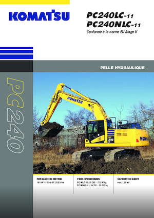 क्रॉलर एक्सकेवेटर Komatsu PC240LC-11E0