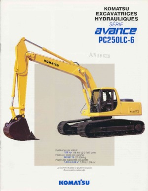 क्रॉलर एक्सकेवेटर Komatsu PC250LC-6