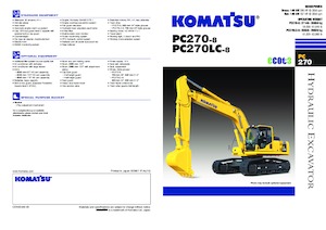 क्रॉलर एक्सकेवेटर Komatsu PC270LC-8