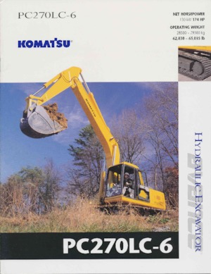 क्रॉलर एक्सकेवेटर Komatsu PC270LC-6