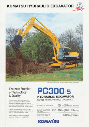 क्रॉलर एक्सकेवेटर Komatsu PC300-5