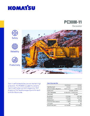 क्रॉलर एक्सकेवेटर Komatsu PC3000-11 