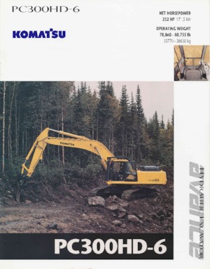 क्रॉलर एक्सकेवेटर Komatsu PC300HD-6