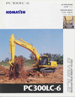 क्रॉलर एक्सकेवेटर Komatsu PC300LC-6