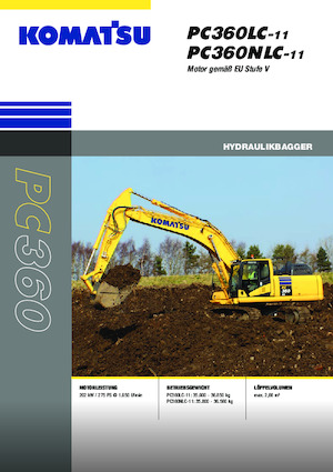 क्रॉलर एक्सकेवेटर Komatsu PC360LC-11E0