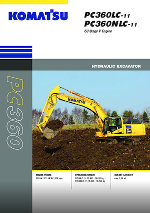 क्रॉलर एक्सकेवेटर Komatsu PC360LC-11E0