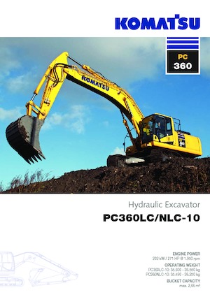 क्रॉलर एक्सकेवेटर Komatsu PC360NLC-10