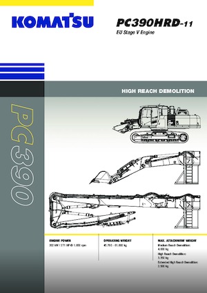 क्रॉलर एक्सकेवेटर Komatsu PC390HRD-11E0