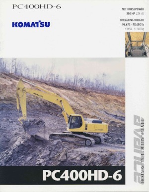 क्रॉलर एक्सकेवेटर Komatsu PC400HD-6