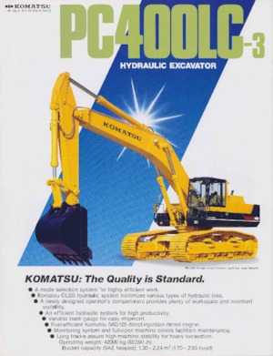 क्रॉलर एक्सकेवेटर Komatsu PC400LC-3