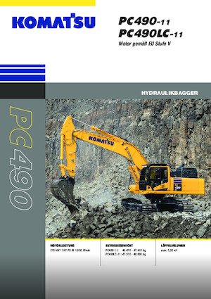 क्रॉलर एक्सकेवेटर Komatsu PC490LC-11E0
