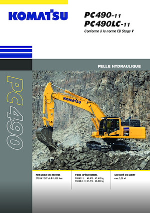 क्रॉलर एक्सकेवेटर Komatsu PC490LC-11E0