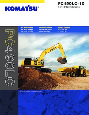 क्रॉलर एक्सकेवेटर Komatsu PC490LC-10