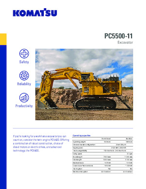 क्रॉलर एक्सकेवेटर Komatsu PC5500-11