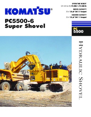 क्रॉलर एक्सकेवेटर Komatsu PC5500-6