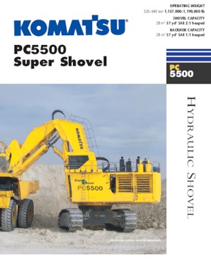 क्रॉलर एक्सकेवेटर Komatsu PC5500