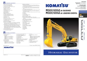 क्रॉलर एक्सकेवेटर Komatsu PC600LC-8R