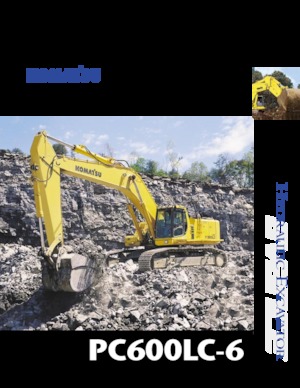 क्रॉलर एक्सकेवेटर Komatsu PC600LC-6