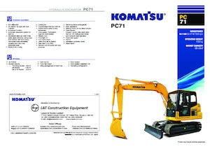क्रॉलर एक्सकेवेटर Komatsu PC71
