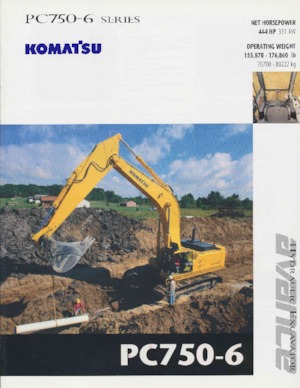 क्रॉलर एक्सकेवेटर Komatsu PC750-6