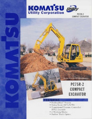 क्रॉलर एक्सकेवेटर Komatsu PC75R-2