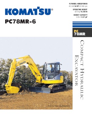 क्रॉलर एक्सकेवेटर Komatsu PC78MR-6