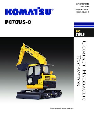 क्रॉलर एक्सकेवेटर Komatsu PC78US-8