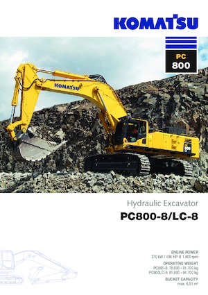 क्रॉलर एक्सकेवेटर Komatsu PC800-8 