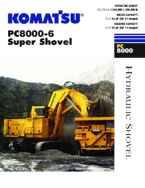 क्रॉलर एक्सकेवेटर Komatsu PC8000-6