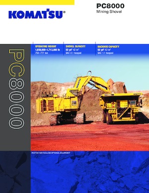 क्रॉलर एक्सकेवेटर Komatsu PC8000
