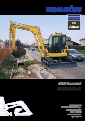 क्रॉलर एक्सकेवेटर Komatsu PC80MR-3