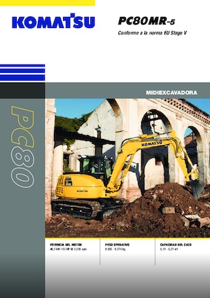 क्रॉलर एक्सकेवेटर Komatsu PC80MR-5E0