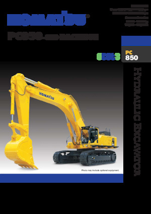 क्रॉलर एक्सकेवेटर Komatsu PC850SE-8E0