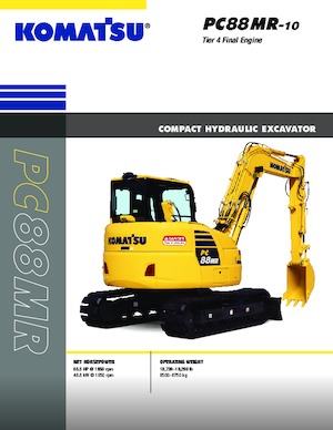 क्रॉलर एक्सकेवेटर Komatsu PC88MR-10
