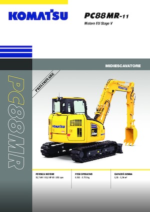 क्रॉलर एक्सकेवेटर Komatsu PC88MR-11E0