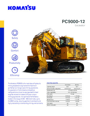 क्रॉलर एक्सकेवेटर Komatsu PC9000-12