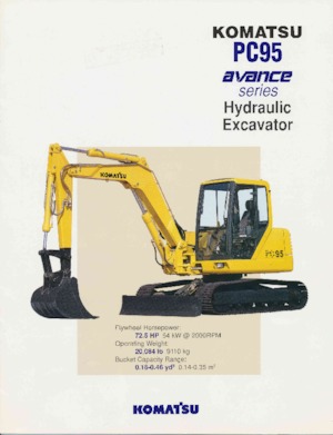 क्रॉलर एक्सकेवेटर Komatsu PC95
