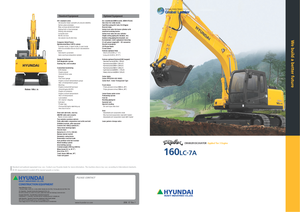 क्रॉलर एक्सकेवेटर Hyundai R 160 LC 7A