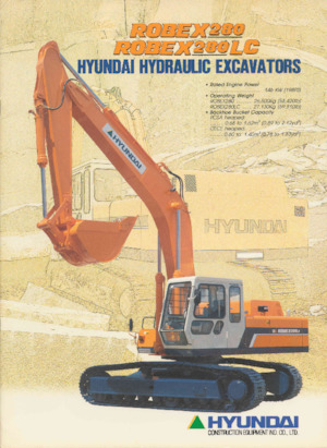 क्रॉलर एक्सकेवेटर Hyundai R 280