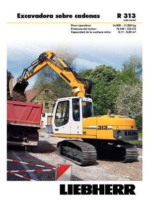 क्रॉलर एक्सकेवेटर Liebherr R 313 Litronic