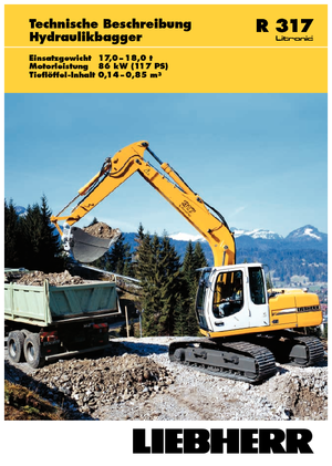 क्रॉलर एक्सकेवेटर Liebherr R 317 Litronic HDS