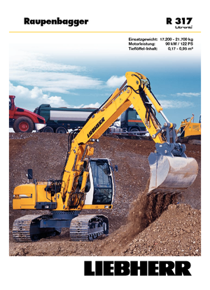 क्रॉलर एक्सकेवेटर Liebherr R 317 Litronic