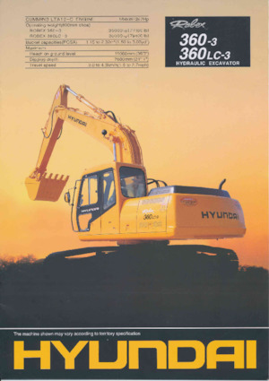 क्रॉलर एक्सकेवेटर Hyundai R 360-3