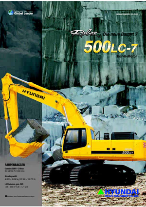 क्रॉलर एक्सकेवेटर Hyundai R 500 LC 7A