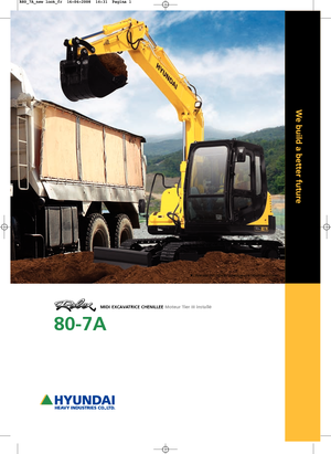 क्रॉलर एक्सकेवेटर Hyundai R 80-7 A