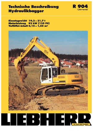 क्रॉलर एक्सकेवेटर Liebherr R 904 Litronic