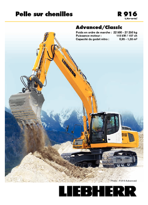 क्रॉलर एक्सकेवेटर Liebherr R 916 Classic